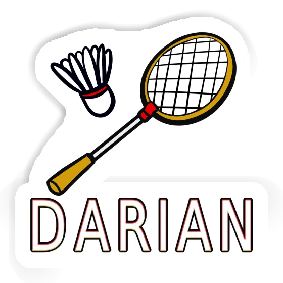 Badminton Racket Sticker Darian Laptop Image