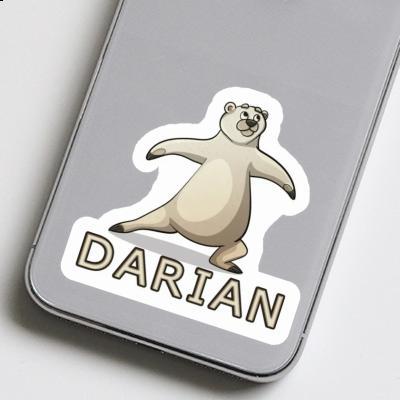 Sticker Darian Yoga Bear Image