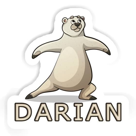 Sticker Darian Yoga Bear Gift package Image