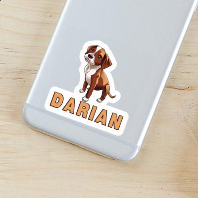 Boxer Dog Sticker Darian Laptop Image