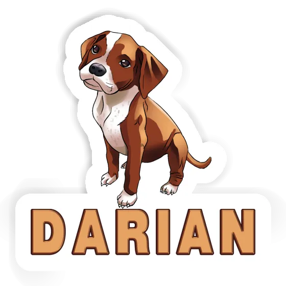 Boxer Dog Sticker Darian Image