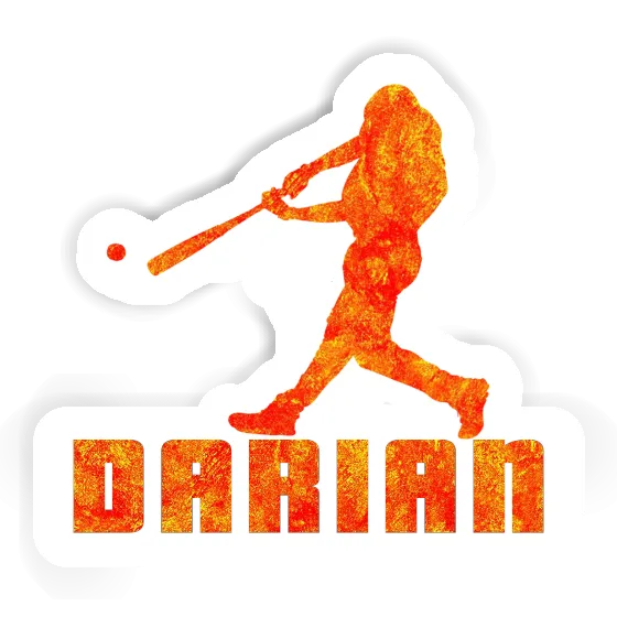 Sticker Baseball Player Darian Laptop Image