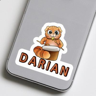 Darian Sticker Drummer Cat Image