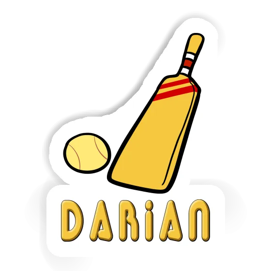 Cricket Bat Sticker Darian Notebook Image