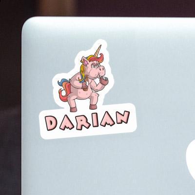 Sticker Darian Smoking Unicorn Gift package Image