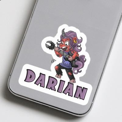 Sticker Rocking Unicorn Darian Notebook Image