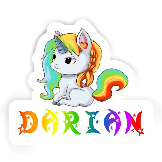 Sticker Darian Unicorn Notebook Image