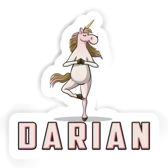 Yoga-Einhorn Sticker Darian Laptop Image