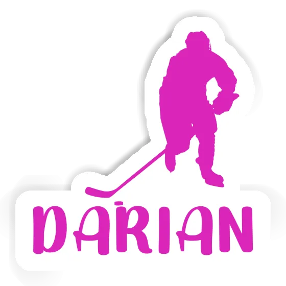 Darian Autocollant Joueuse de hockey Laptop Image