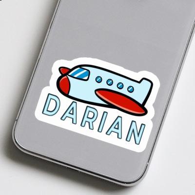 Sticker Airplane Darian Notebook Image