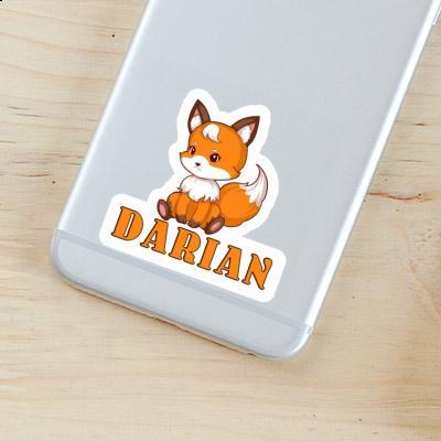 Sticker Darian Sitting Fox Laptop Image