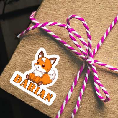 Sticker Darian Sitting Fox Notebook Image