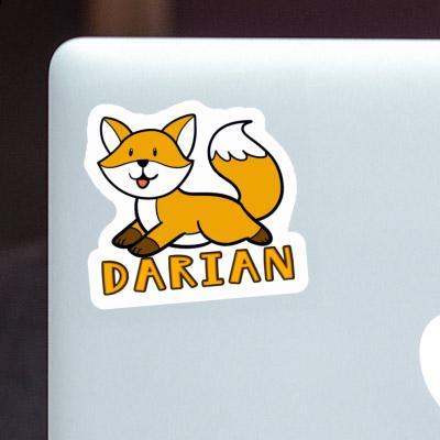 Autocollant Renard Darian Laptop Image