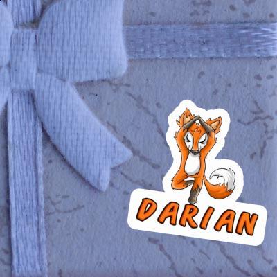 Sticker Darian Yoga Fuchs Notebook Image