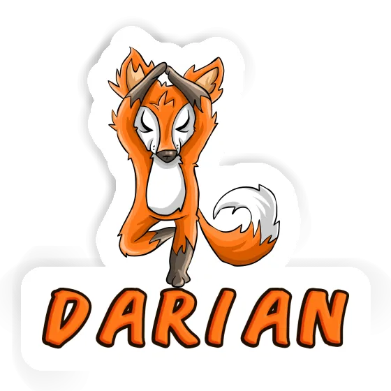 Sticker Darian Yoga Fox Gift package Image