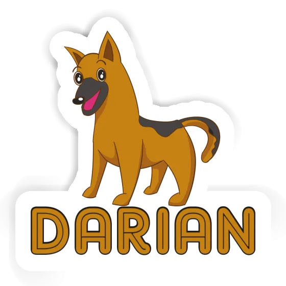 Sticker Sheperd Dog Darian Notebook Image