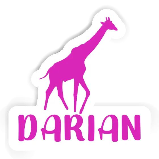 Darian Autocollant Girafe Laptop Image