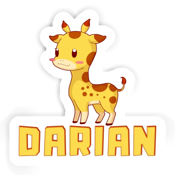 Sticker Giraffe Darian Laptop Image