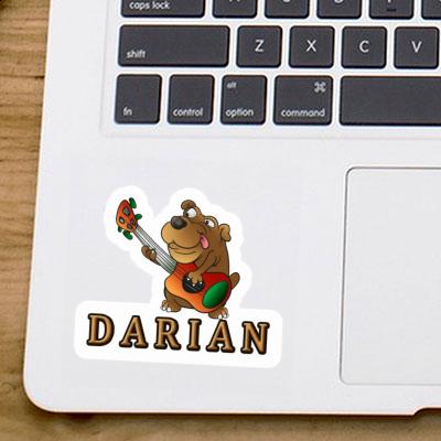 Sticker Darian Guitar Dog Image