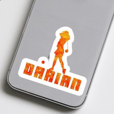 Golfer Sticker Darian Laptop Image