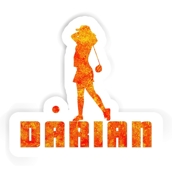 Golfer Sticker Darian Notebook Image