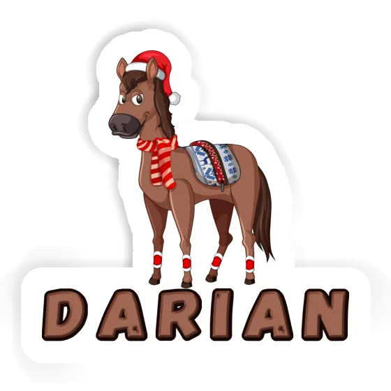 Darian Autocollant Cheval de Noël Image