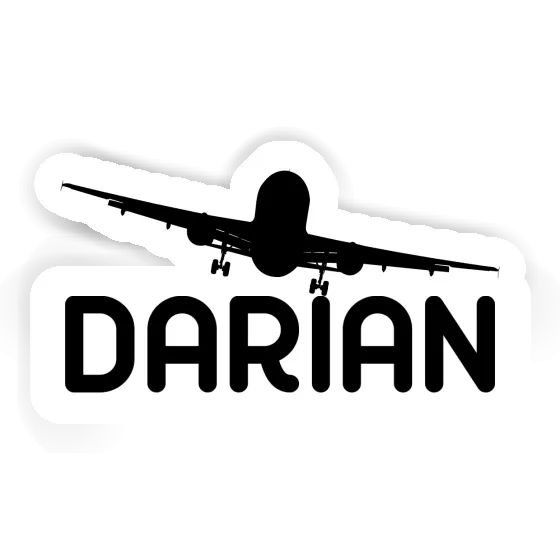 Sticker Darian Flugzeug Notebook Image