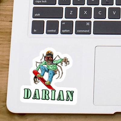 Sticker Snowboarder Darian Laptop Image