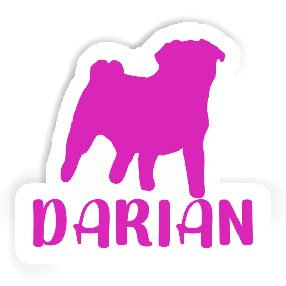 Sticker Pug Darian Laptop Image