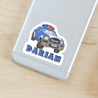 Sticker Police Car Darian Notebook Image