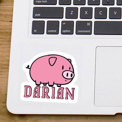 Cochon Autocollant Darian Laptop Image