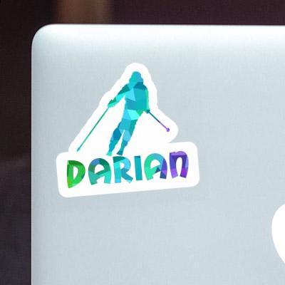 Darian Aufkleber Skifahrerin Laptop Image