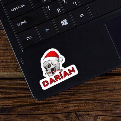 Sticker Darian Christmas Skull Gift package Image