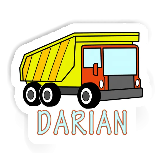 Sticker Dump Truck Darian Notebook Image