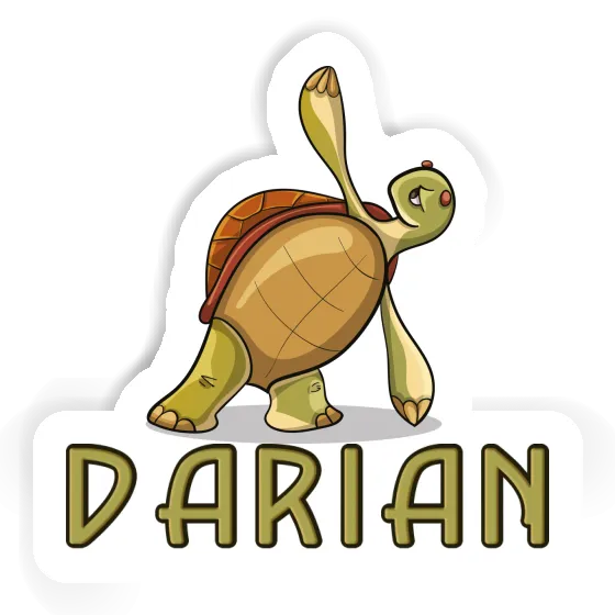 Yoga Turtle Sticker Darian Image