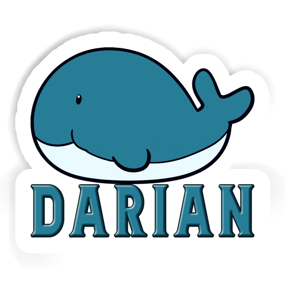 Sticker Darian Whale Fish Notebook Image