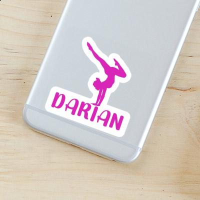 Sticker Darian Yoga Woman Laptop Image