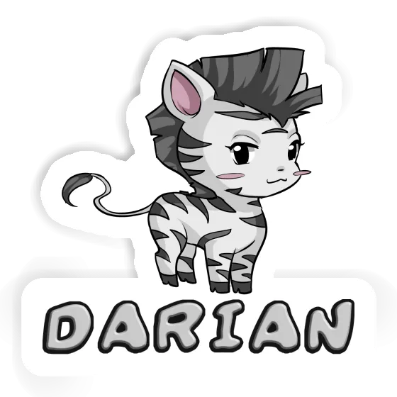 Zebra Sticker Darian Notebook Image