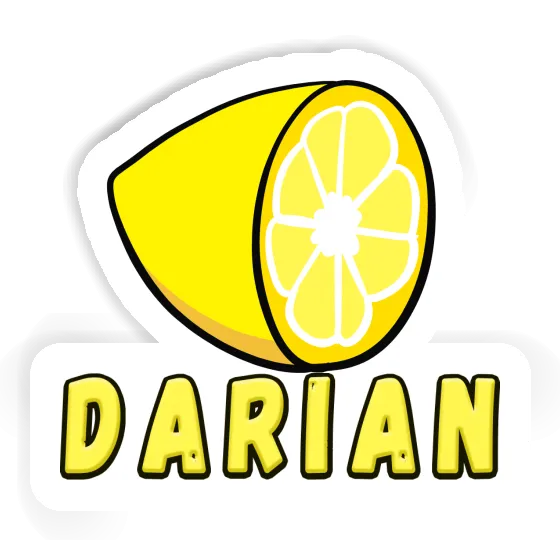 Darian Autocollant Citron Notebook Image