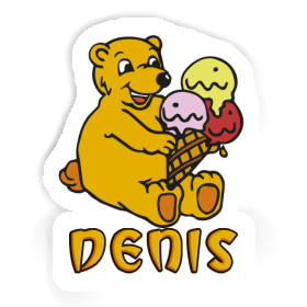 Aufkleber Eiscreme-Bär Denis Image