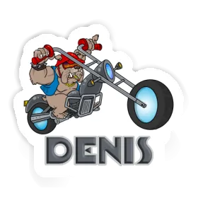 Motorradfahrer Sticker Denis Image