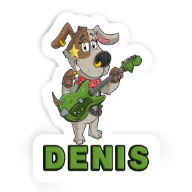 Gitarrist Aufkleber Denis Image