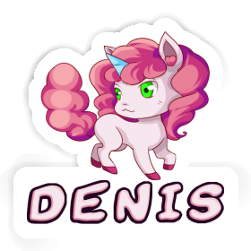Denis Sticker Unicorn Image