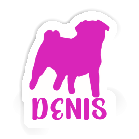 Mops Aufkleber Denis Image