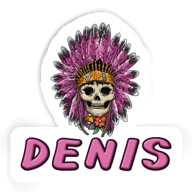 Denis Aufkleber Frauen Totenkopf Image