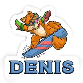 Denis Aufkleber Snowboarderin Image