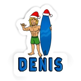Sticker Christmas Surfer Denis Image