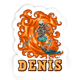 Denis Sticker Surfer Image