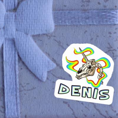 Denis Sticker Einhorn-Totenkopf Image