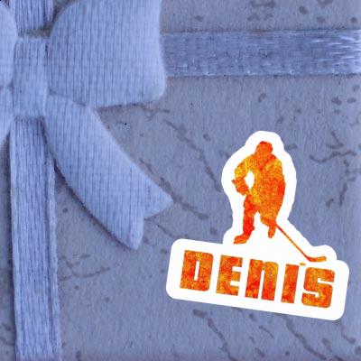 Autocollant Denis Joueur de hockey Notebook Image
